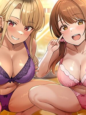 【期間限定55円】即ハメ風俗みつどもえ～白黒ギャルの淫乱同時ビッチ責め～<KU100>【性為の戯れ】